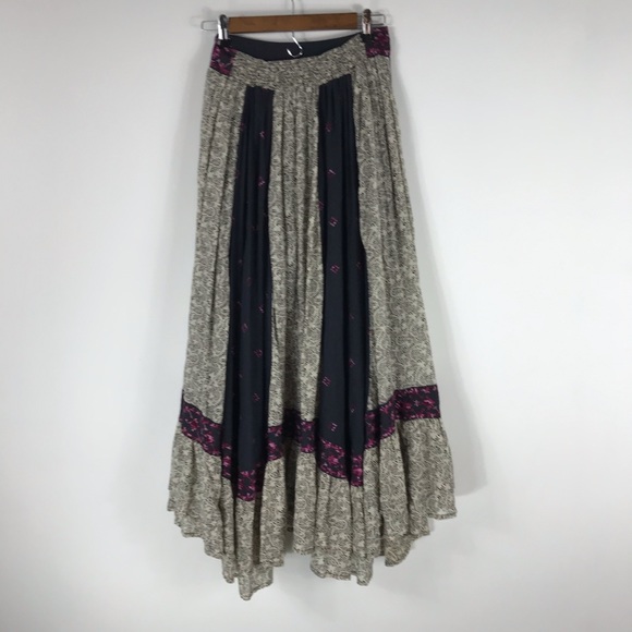 Free People Heirloom Sushi Voile Maxi Skirt Sz. S - Picture 7 of 8